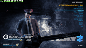 Payday2 the Overkill pack Hoxton with mini gun