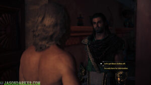 Assassin's Creed Odyssey meeting Alcibiades