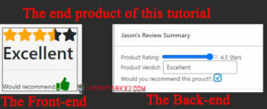 The end product of this tutorial