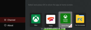 Selecting Xbox Game Pass in Nebula manager