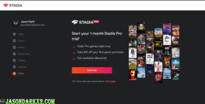 Stadia Registration- Pro trial Step