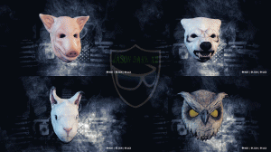 Pay Day 2 Hotline masks set 1