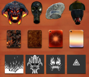 Payday 2 BBQ mask set