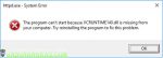 Wamp error missing VCRUNTIME140.dll