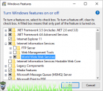 Windows 10 Features IIS option windows Windows 10 Features IIS option windows
