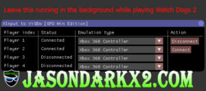 VDX Xbox 360 controller setup