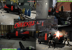 Payday2-the Overkill pack escape van skin
