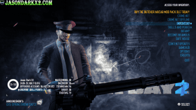 Payday2 the Overkill pack Hoxton with mini gun