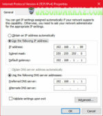 Windows 10: Setting Static IP Address