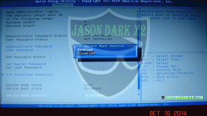disable secure boot