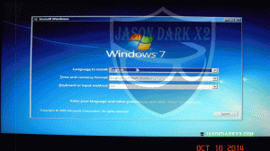 Windows install screen